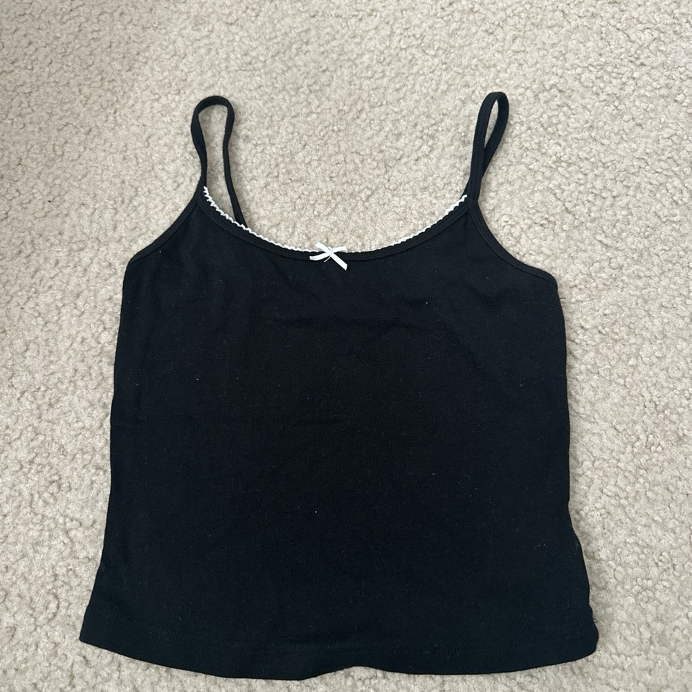 Garage Black Fitted Sleeveless Camisole